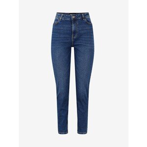 Dark Blue Mom Jeans Pieces Kesia - Women