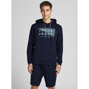 Jack & Jones Shawn Dark Blue Hoodie - Mens