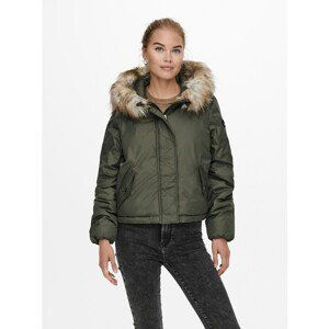 Khaki Winter Jacket ONLY Misty - Women