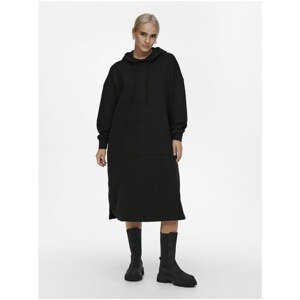 Black Women's Oversize Sweatshirt Dress ONLY Chelsea - Women