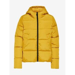 Yellow Quilted Winter Jacket ONLY Amanda - Women