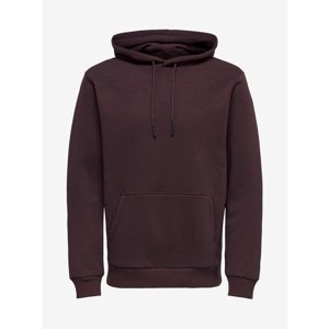 Burgundy Basic Hoodie ONLY & SONS Ceres - Men