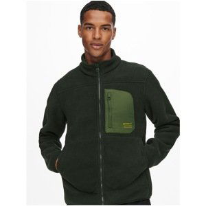 Dark Green Sweatshirt ONLY & SONS Hike - Men's