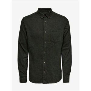 Dark Green Shirt ONLY & SONS Simon - Men's