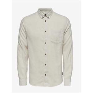 Cream Shirt ONLY & SONS Simon - Men's