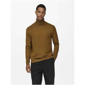 Brown Men's Turtleneck ONLY & SONS Wyler - Men's