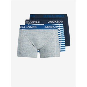 Set of three boxers in gray and blue Jack & Jones Amersfoort - Men
