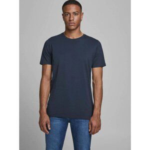 Tmavomodré basic tričko Jack & Jones Organic - MUŽI