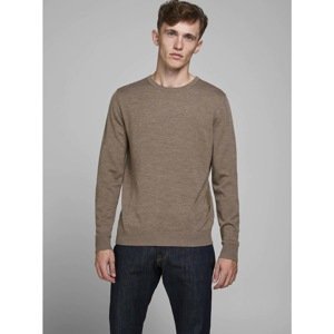 Brown Wool Sweater Jack & Jones Mark - Mens