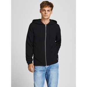 Black Basic Hoodie Jack & Jones Hill Knit - Men