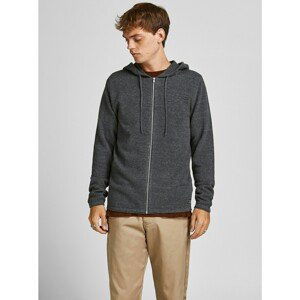 Dark Grey Basic Hoodie Jack & Jones Hill Knit - Mens