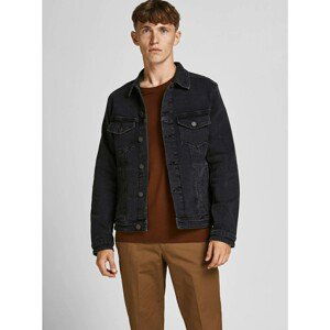 Jack & Jones Alvin Black Denim Jacket - Mens