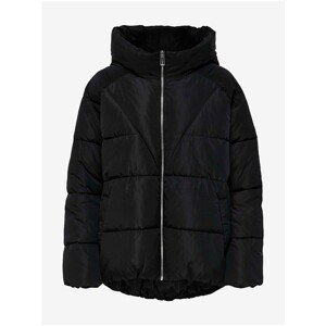 Black Women's Quilted Winter Jacket WITH Hood ONLY Alina - Women