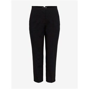 Black Shortened Straight Fit Pants ONLY Yasmine - Women