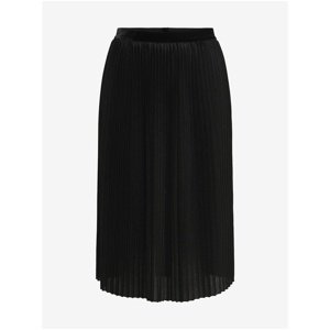 Black Women's Pleated Midi Skirt ONLY Swaya - Women