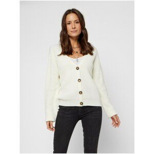 Cream Cardigan Pieces Karie - Women