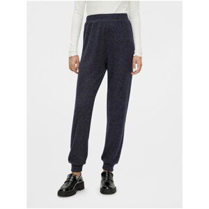 Dark Blue Sweatpants Pieces Circle - Women