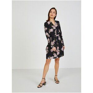 Black Floral Dress Pieces Talina - Women