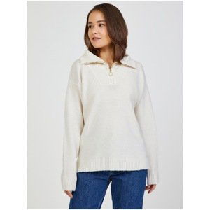 Cream Sweater Pieces Funa - Women