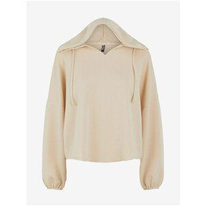 Cream Hoodie Pieces Rise - Women