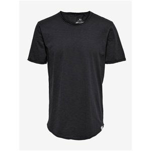 Dark grey basic T-shirt ONLY & SONS Benne - Men