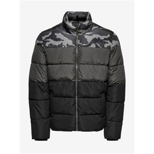 Grey Quilted Jacket ONLY & SONS Melvin - Mens