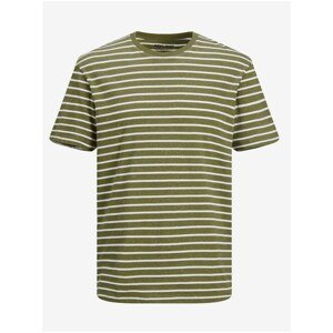 Khaki Striped T-Shirt Jack & Jones Barrett - Men