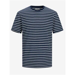 Jack & Jones Barrett Blue Striped T-Shirt - Men