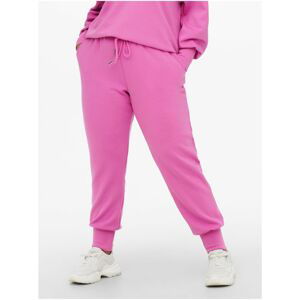 Dark Pink Women's Sweatpants ONLY CARMAKOMA Lett - Women