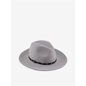 Light gray woolen hat Pieces Fijana - Women