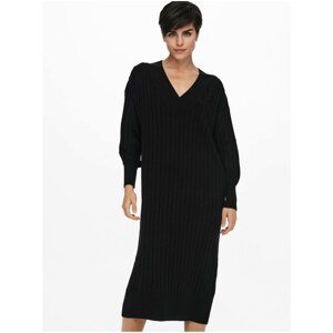Black sweater midishdresses ONLY New Tessa - Women
