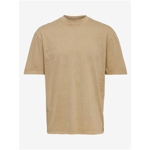 Men's Beige Basic T-Shirt ONLY & SONS Ron - Men's