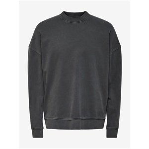 Black Men's Basic Sweatshirt ONLY & SONS Ron - Men's