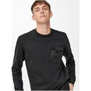 Dark Grey Men's Sweatshirt with Pocket ONLY & SONS Jimi - Men's