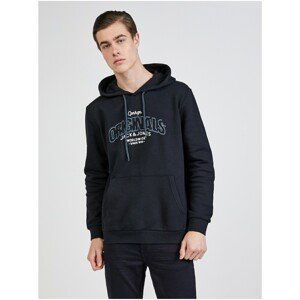 Jack & Jones Surface Black Hoodie - Mens