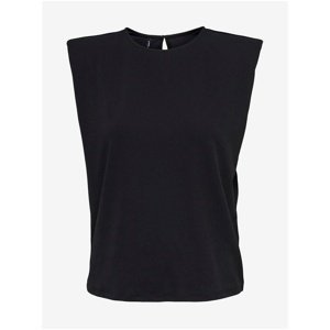 Women's Black Sleeveless T-Shirt ONLY Queeny - Women