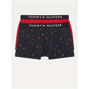 Tommy Hilfiger Set of two boys' boxer shorts in blue and red Tommy Hilfig - unisex