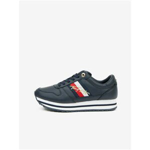 Dark Blue Women's Tommy Hilfiger Leather Shoes - Women