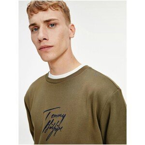 Khaki Men's Sweatshirt Tommy Hilfiger - Mens