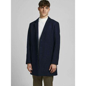 Jack & Jones Moulder Dark Blue Wool Coat - Men