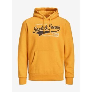 Orange Hoodie Jack & Jones Logo - Men