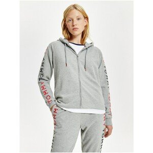 Light Grey Women's Hoodie Tommy Hilfiger - Women