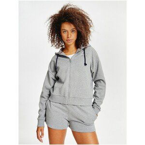 Light Grey Women's Short Hoodie Tommy Hilfiger - Women