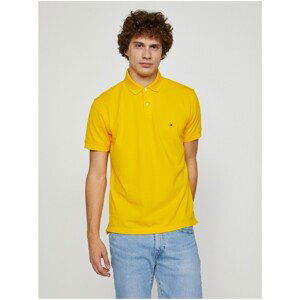 Yellow Mens Polo T-Shirt Tommy Hilfiger - Men