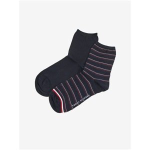 Set of women's socks in dark blue Tommy Hilfiger Short Sock - Women