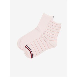 Set of two pairs of women's socks in pink Tommy Hilfiger Underwea - Ladies
