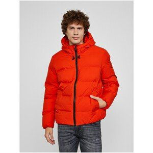 Red Men's Quilted Jacket Tommy Hilfiger Motion Hooded - Men's