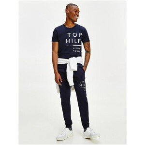 Dark Blue Men's T-Shirt Tommy Hilfiger Wrap Around Graphic Tee - Men's
