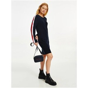 Dark Blue Womens Dress Tommy Hilfiger Global Stripe Open Knee Jersey - Women