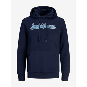 Jack & Jones Nimbus Dark Blue Hoodie - Mens